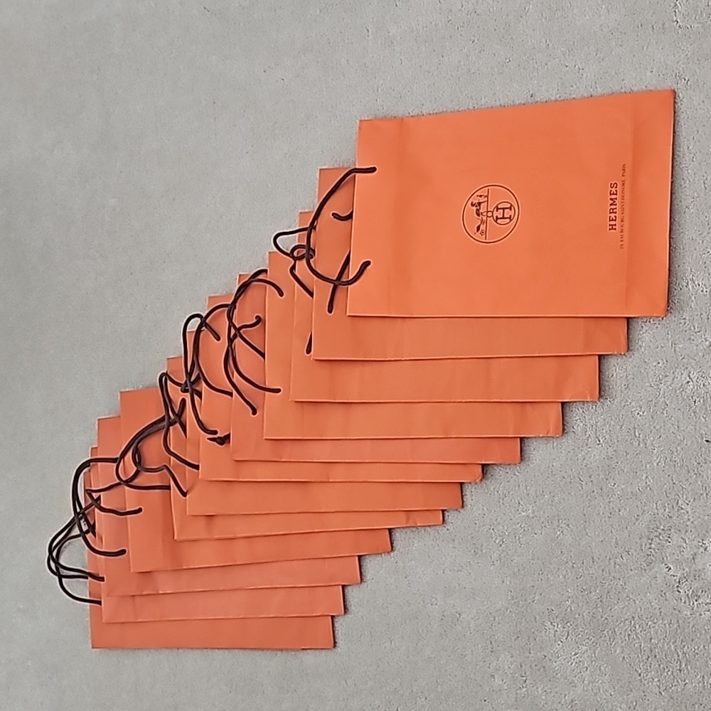 Hermes medium paper shopping bags